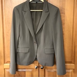 Express Taupe single button blazer size 10